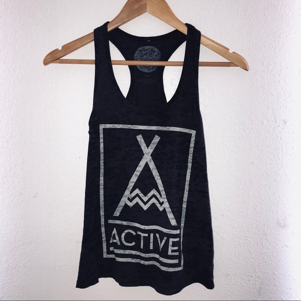 Active Tank Top | Gun Metal Grey Racerback Tanks